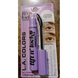 L.A. Colors Lift N Lock Mascara Black #62102 Curved Brush Lifting Makeup NIP